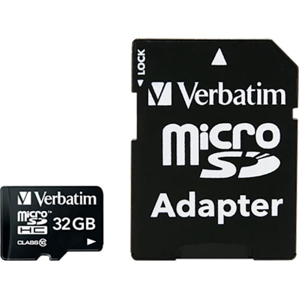 32 GB Class 10 Micro SDHC-hukommelseskort med gratis SD-adapter