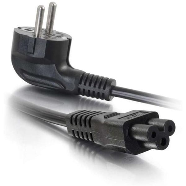 Strømforsyningskabel CEE 7/7 til IEC 60320 C5 - Cables To Go - 2m - Sort