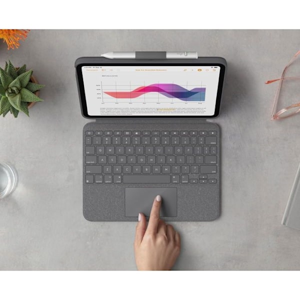 Logitech Combo Touch iPad 10.9:lle (10. sukupolvi) - US INTL