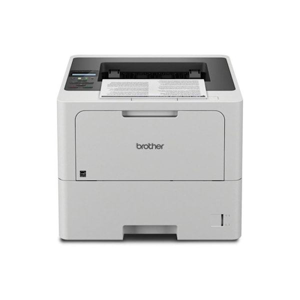Monokrom printer - BROTHER - HLL6210DW - Netværk/Wifi - 50 ppm - Duplex Sort, Hvid