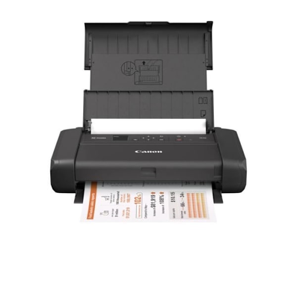 Professionel bærbar printer - CANON PIXMA TR150 med batteri - Inkjet - Farve - WIFI - Sort