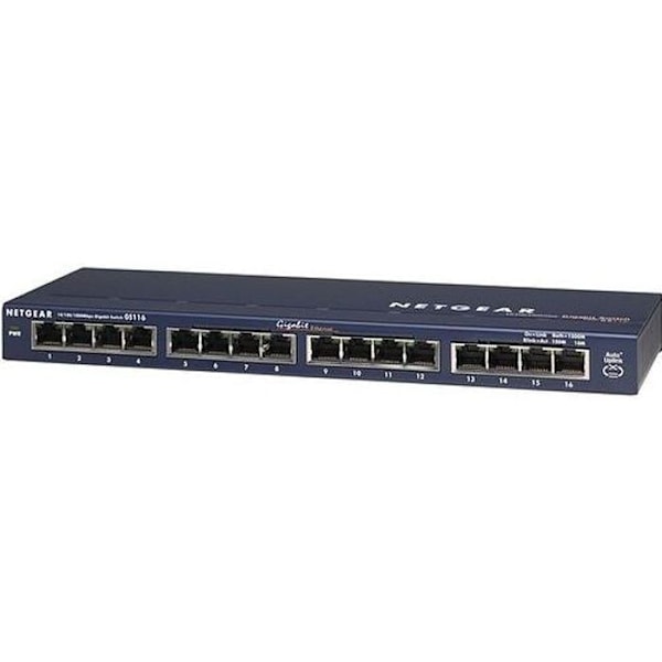 NETGEAR GS116 16-portars Gigabit Switch