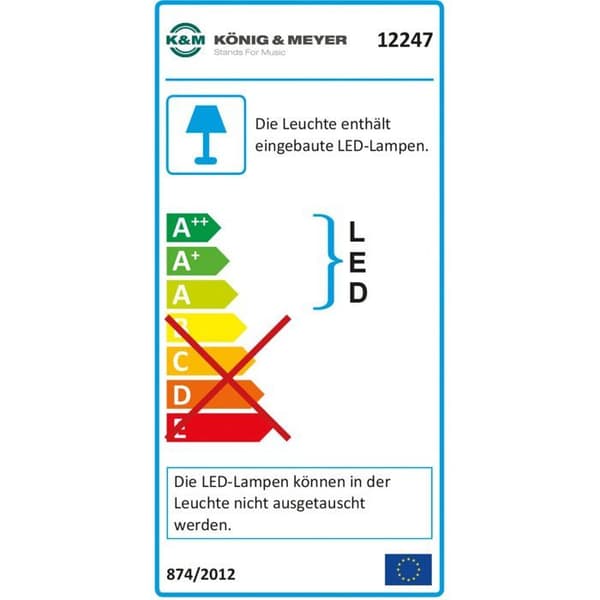 K&M 12247 T-Model LED FlexLight Pulpeter och lampor