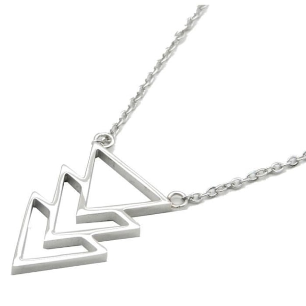 Collier - Suck UK - Triangle - Rustfrit stål - 25 cm - Sølv pengar