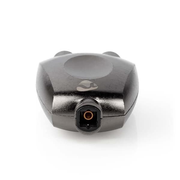 Toslink Adapter - Nedis - CATB25940GY - 2x Toslink hona - Aluminium - Gunmetal Grå