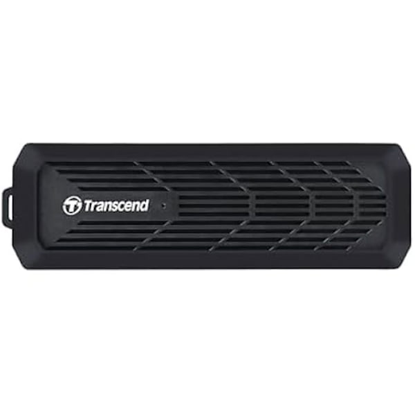 TRANSCEND M.2 PCIe/SATA SSD-kabinet - TS-CM10G - USB Type-A/Type-C - Kabel inkluderet Sort