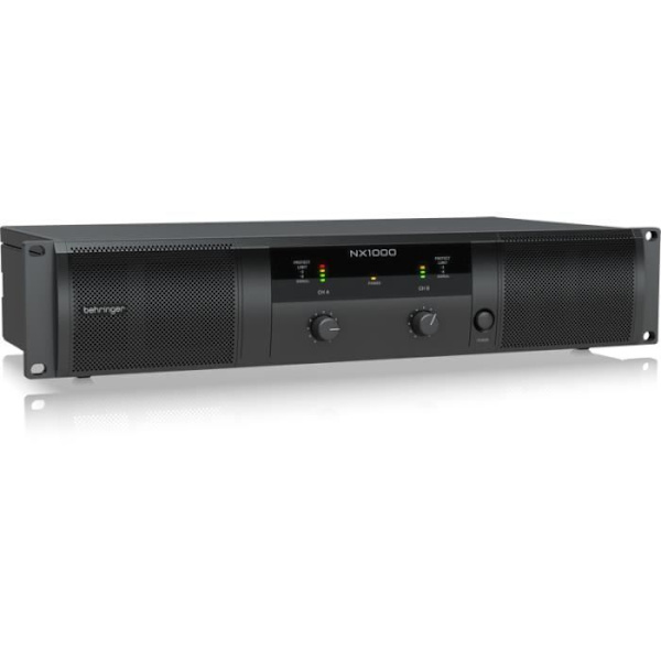 BEHRINGER NX1000 tehovahvistin - 500 W - Luokka D - 0,05 % - XLR / 1⁄4" TRS