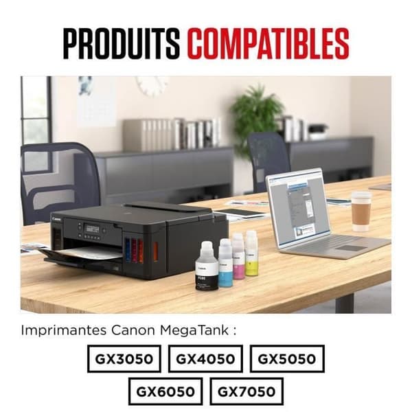 Bläckflaska - CANON - GI-56BK - Gul - MAXIFY GX-kompatibilitet - (4432C001)