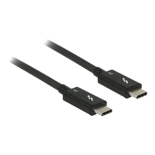 Thunderbolt USB-C (M) - USB-C (M) -kaapeli 20 V 5 A 50 cm - DELOCK - 4K-tuki - Kolminkertaisesti suojattu