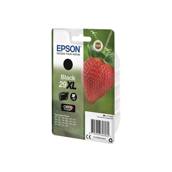 EPSON Strawberry mustepatruuna - Claria XL -muste - Musta - Epson Claria Home Ink - 11,3 ml - Mustesuihku - XL