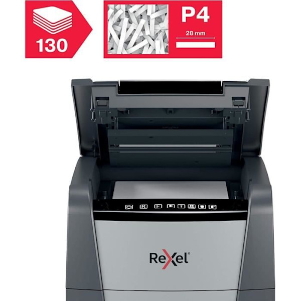 Dokumentmakulator - REXEL - Optimum Auto+ 130X - Krydsskåret - 130 ark - 44L