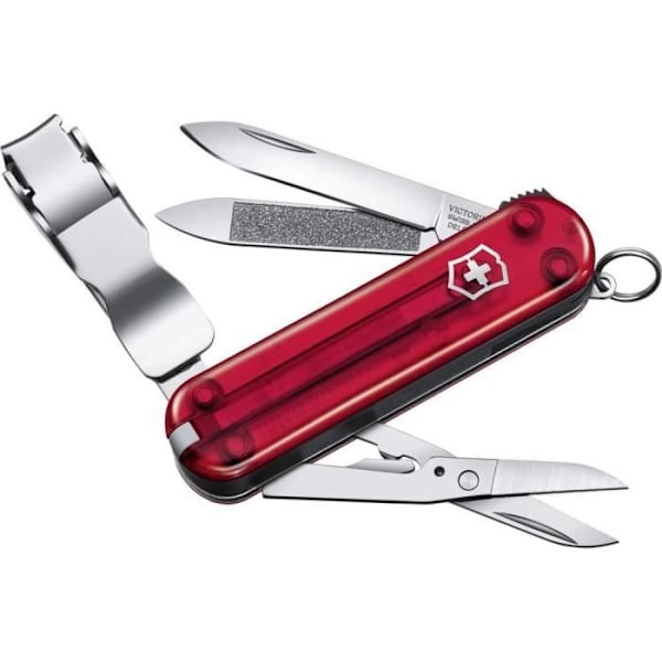 Sveitsisk kniv - VICTORINOX - 0.6463.T - 8 funktioner - Rubinrød - Manicure værktøj rubinrød