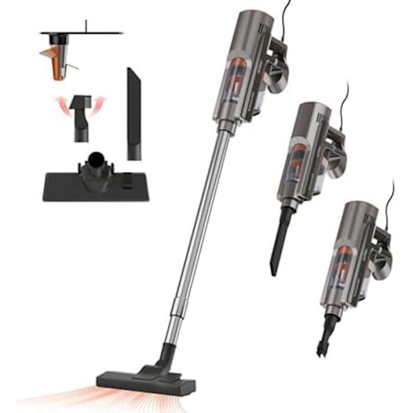 Solac Turbobat 600 Pölynimuri Teho 12 kPa Endless Powertech Triple Filtration System Metal Mesh ja HEPA 800 ml säiliö Ruostumaton teräs