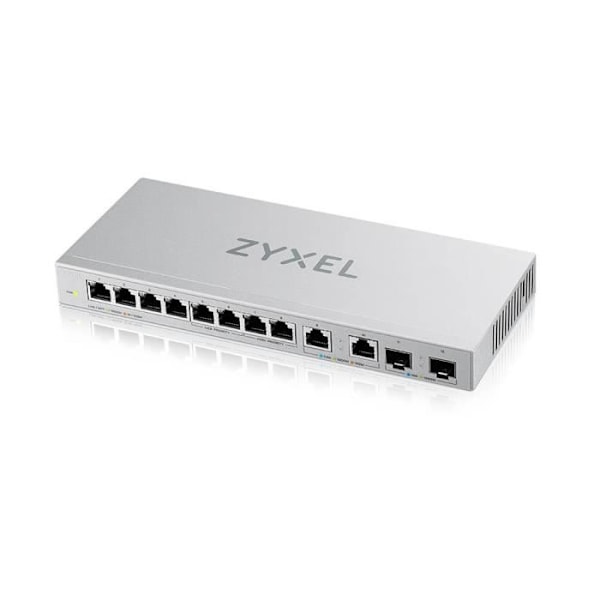 Switch - ZYXEL - XGS1010-12 v2 - 8-Port 1G + 2-Port 2.5G + 2-Port SFP+ - Uadministreret - Gigabit Ethernet