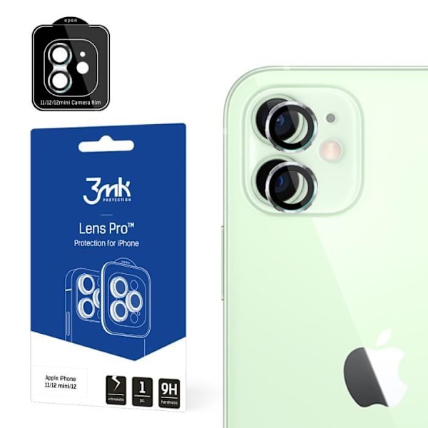 3MK Apple iPhone 11/12 mini/12ion Pro Sølv linsebeskyttelse - gennemsigtig - TU