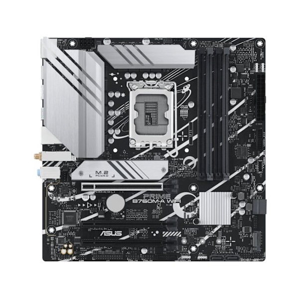 Moderkort ASUS PRIME B760M-A WIFI - Intel B760 - Micro ATX - DDR5 - 2x M.2 - WiFi 6