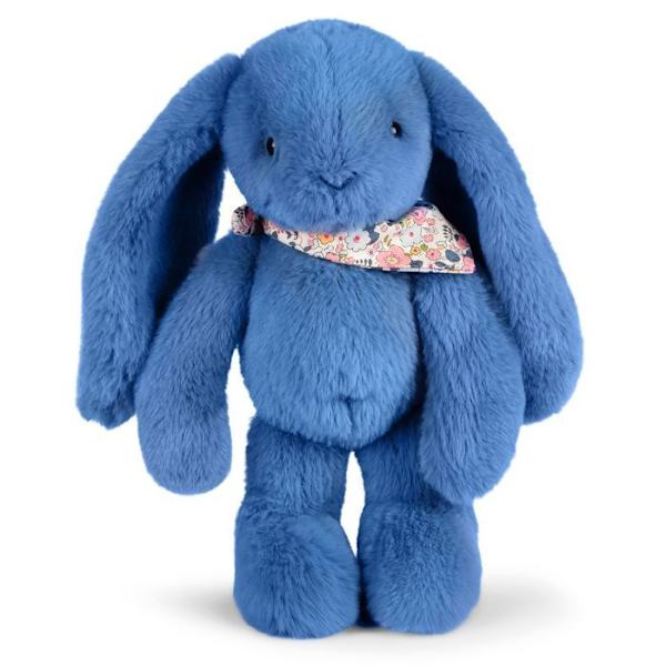 Doudou et Compagnie - Blå Fleurette Kanin Plysj 35 cm Blå