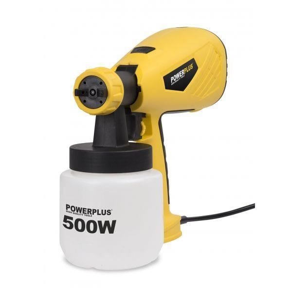 Pulverisator elektrisk 500W - POWERPLUS POWX354 - Indhold 0.8l - Maksimal viskositet 100 din/sec
