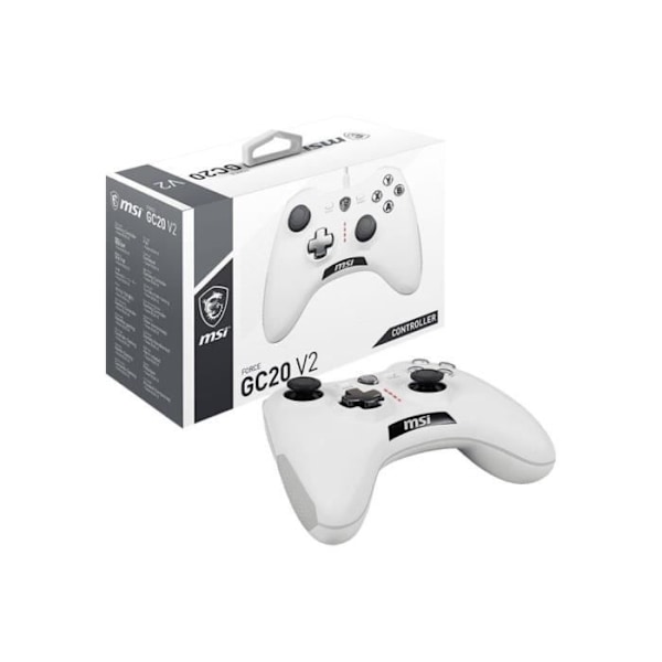 Msi FORCE GC20 V2 WHITE Controller hvid