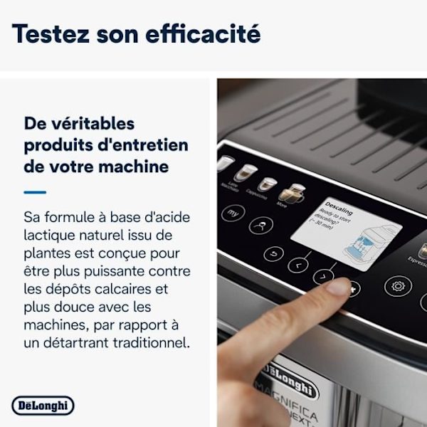 DELONGHI DLS C200 EcoDecalk Mini Kalkinpoistoaine 2x100ml kaikkiin Delonghi kahvinkeittimiin
