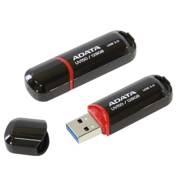 USB stick - ADATA - 128 GB - USB 3.0 - Cap - Sort