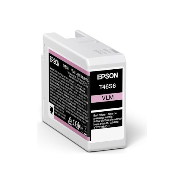 Opladerpatron - EPSON - UltraChrome Pro10 - Sort - 25 ml - Kompatibel med EPSON printere
