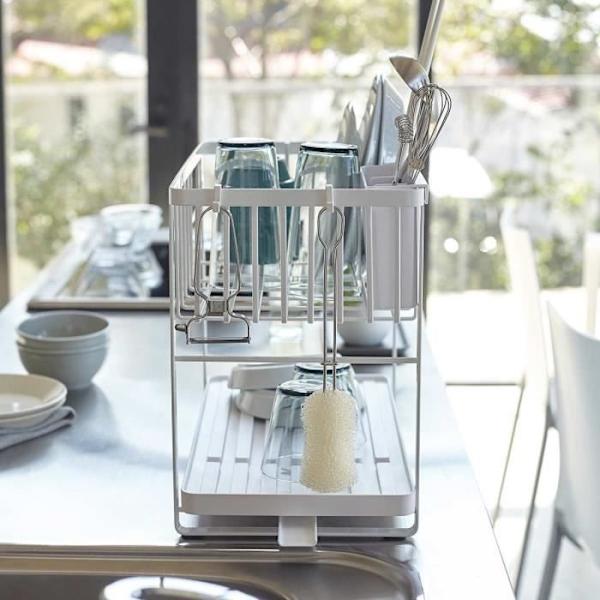 Valutuskaappi - Yamazaki - Tower - 2 tasoa - ABS - Nykytyylinen muotoilu - Valkoinen Vit