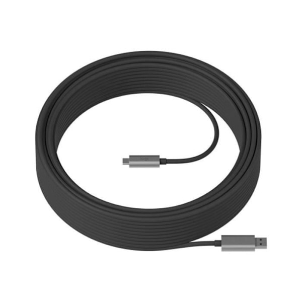 USB A til USB C-kabel - Logitech - 939-001802 - 25 m - USB 3.2 Gen 2 - Sort