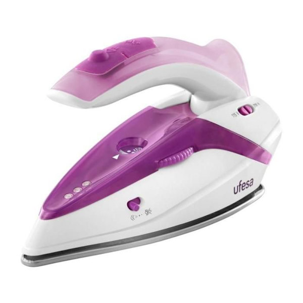 UFESA Perfect Trip Mini Iron 1100W - 0-15gr/min - Anti-dryp - Rustfri stålsål - 1,9 Kabel - PV0500
