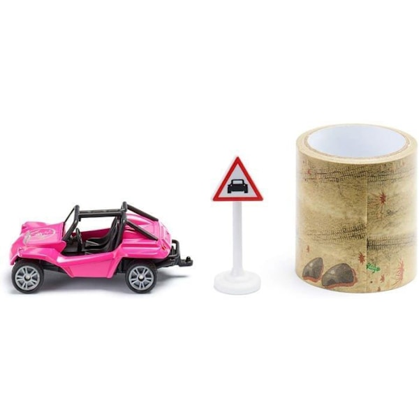 Siku - 1604 -, Buggy med list och trafikskylt, Metall/plast, Flerfärgad, 5m band