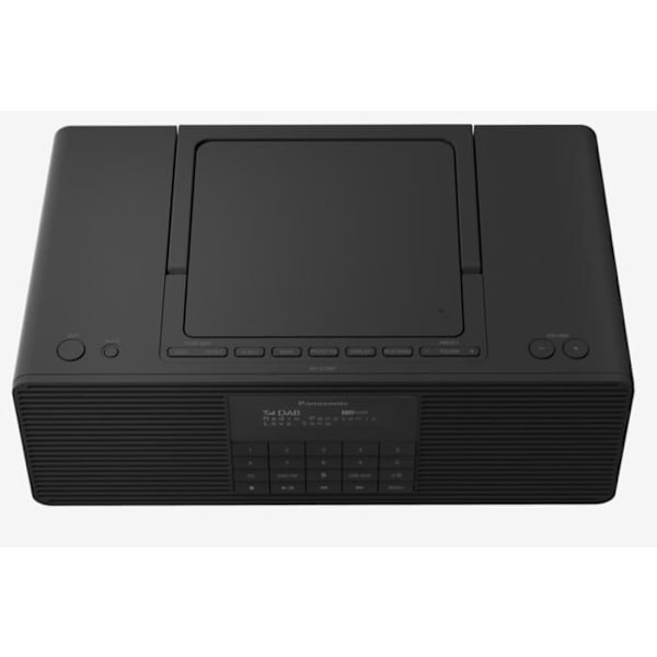 Panasonic Radio allt-i-ett RX-D70BTEG-K FM/DAB/DAB+ Bluetooth CD-spelare USB Svart Nätström/Batterier Fransk Version Svart