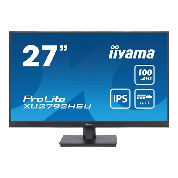 LED-skärm - iiyama - ProLite XU2792HSU-B6 - Full HD (1080p) - 27" - IPS - 100 Hz - 250 cd/m² - 1300:1