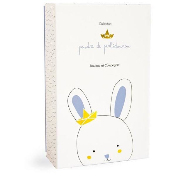 Musik Plysdyr - DOUDOU OG SAMMENHÆNG - Sømand Kanin - Hvid - 15 cm - Til baby Blå