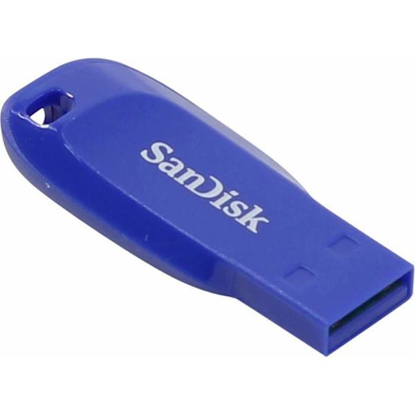 USB-avain - SANDISK - Cruzer Blade - 64 Gt - USB 2.0 - Sähkösininen
