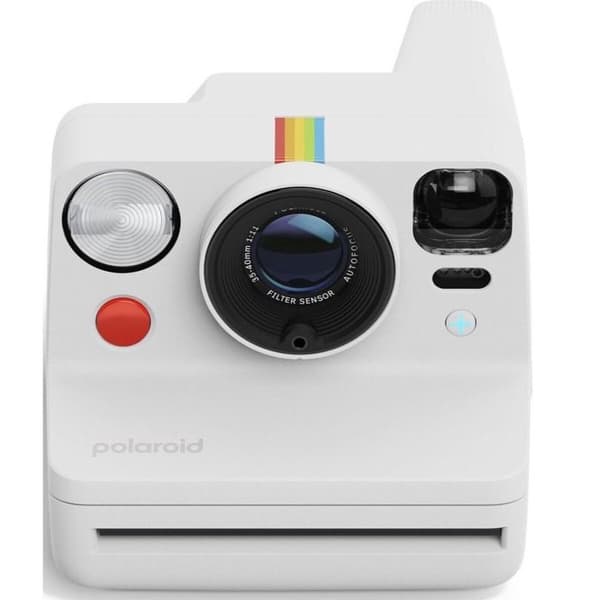 Polaroid Now+ Generation 3 Sofotografiapparat + Film paket (8 bilder) - Vit Vit