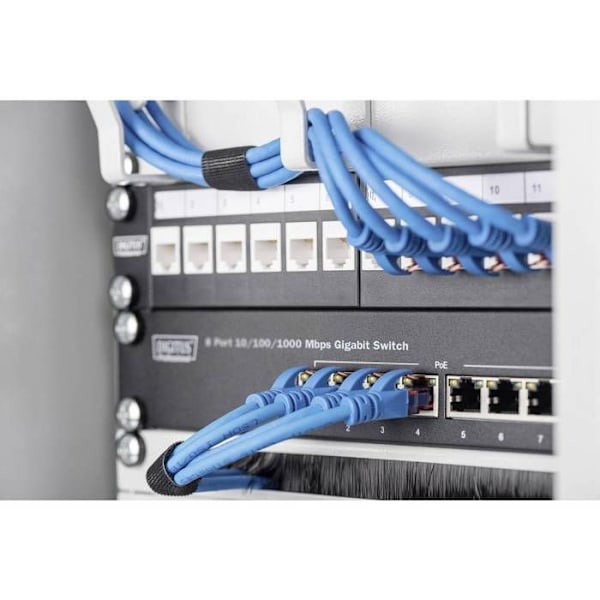 DIGITUS Professional DN-80114 Unmanaged Switch 8 x 10-100-1000 väggfäste