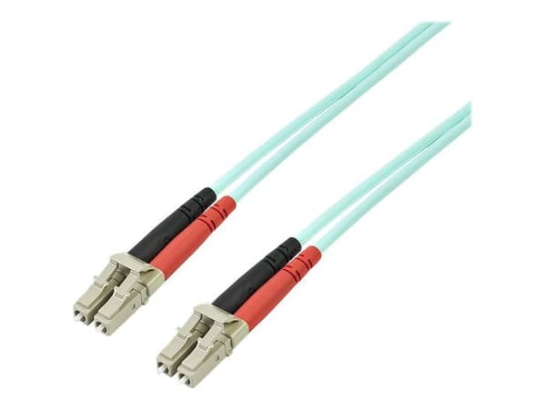 Fiberoptisk kabel - StarTech - OM3 - 5m - LC till LC - Duplex multimode - Aqua