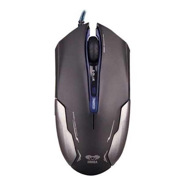E-blue Cobra EMS653, ambidextrous, optiikka, USB, 3000 DPI, 135 g, musta, hopea
