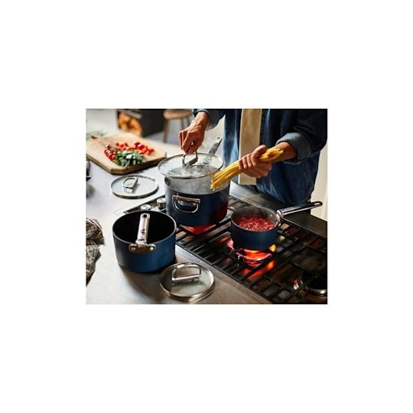 JOSEPH JOSEPH Space Non-Stick grydeske med foldehåndtag 15cm Blå Blå