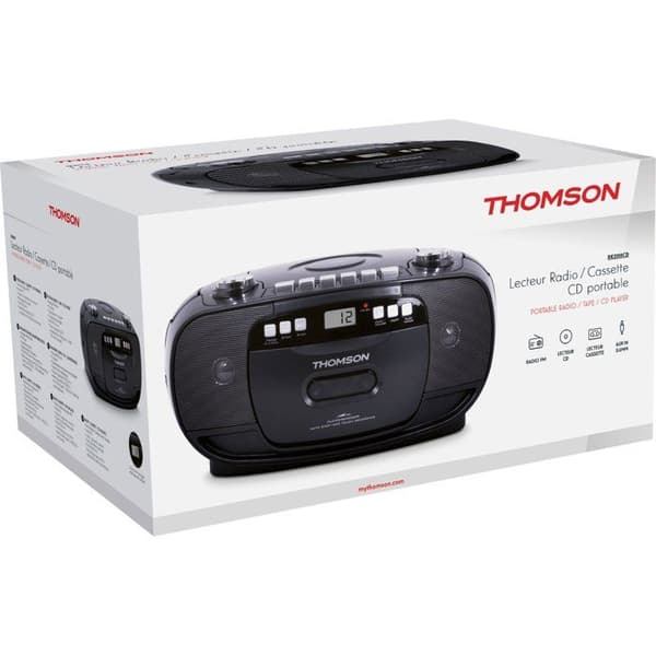 Radio CD Kassett - THOMSON - Svart Svart