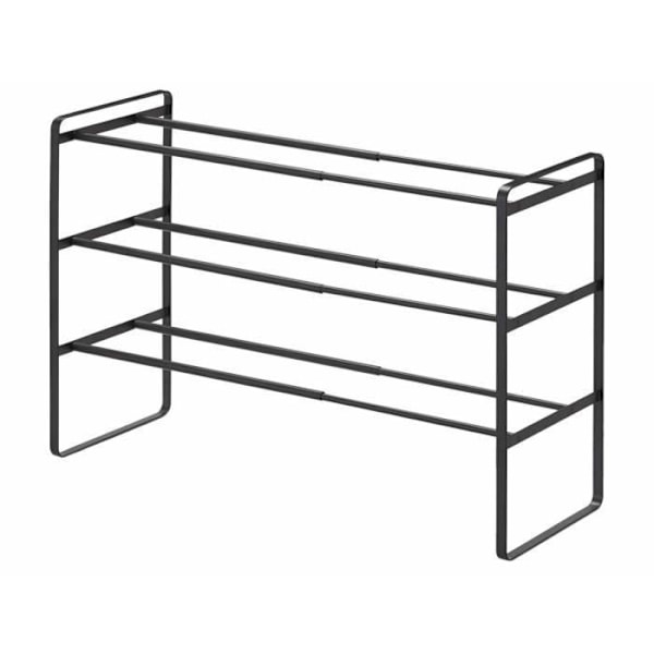 Yamazaki Home 3-lags skostativ Skostativ sort 41,0 til 70,0 x 46,0 x 25,0 cm sort