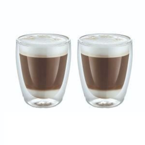 Kaksiseinäiset lasit - WEIS - 2 kappaletta - 220 ml - Borosilikaatti - Konepesun kestävä