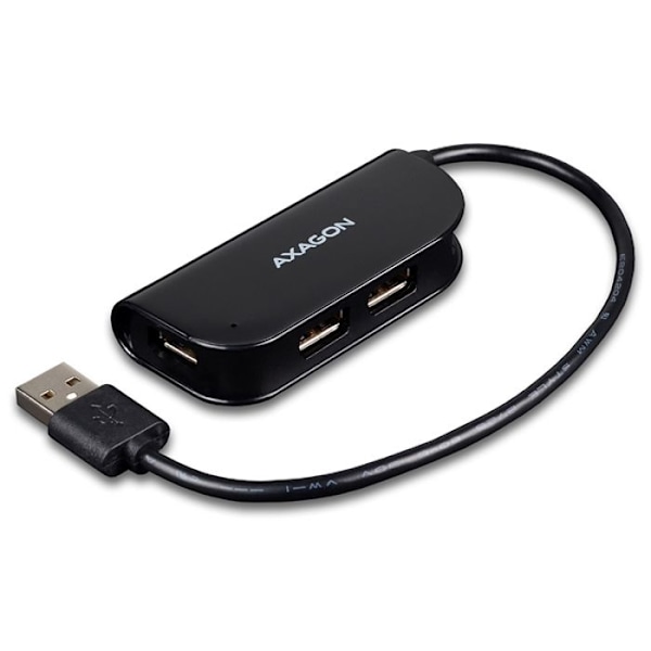 Axagon HUE-X4B, USB 2.0, USB 2.0, 0,2 m, 480 Mbps, USB, 5 V