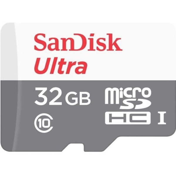 M.SDHC Ultra 32GB kort (UHS-1/Cl.10/100MB/s) +adapter