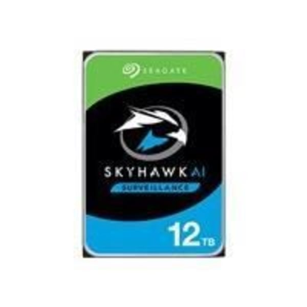 Seagate SkyHawk AI ST12000VE001 intern harddisk - 12 TB - SATA 6 Gb/s - 256 MB bufferhukommelse