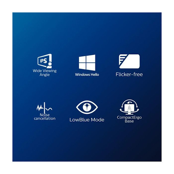 Näyttö - Philips - 27E1N5600HE - QHD 27 - 5 megapikselin verkkokamera - USB-C - 5 W kaiuttimet