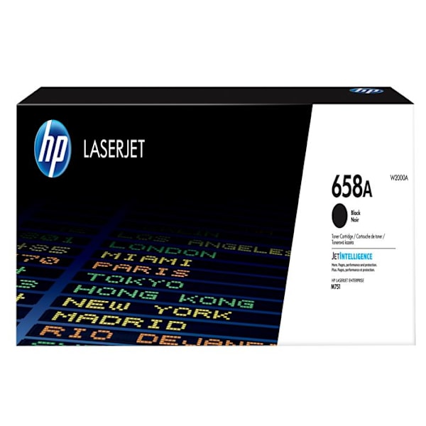 HP LaserJet 658A (W2000A) - musta väriaine (7000 sivua 5 %:lla) (luokka: tulostimen väriaine)