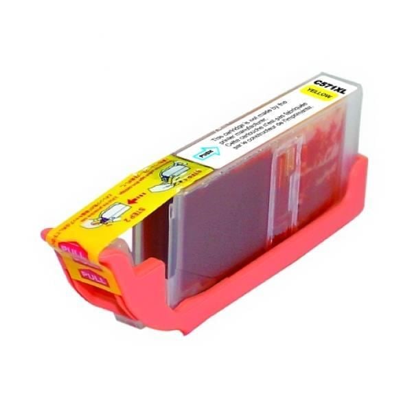 Cartouche PREMIUM UPRINT CLI571XL gul høj kapacitet kompatibel med din printer CANON PIXMA MG5700, CANON PIXMA MG6800, CANO...