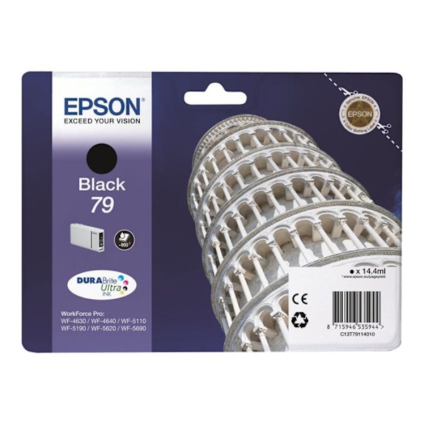 EPSON 79 blækpatron - Sort - 14,4ml - 900 sider
