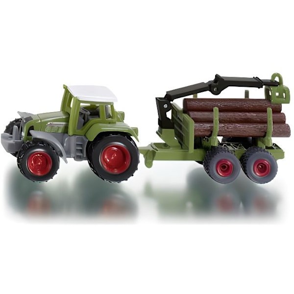 Traktor med skogsvagn - SIKU - Fendt - Leksak för barn från 3 år och uppåt - Utomhusbruk
